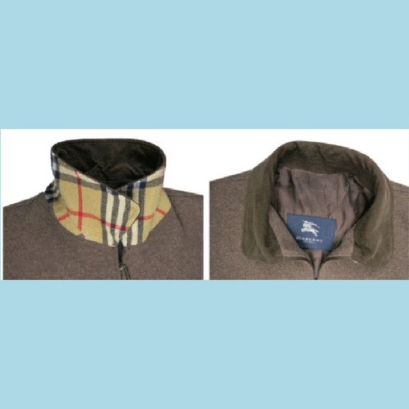 Burberry Mens Coat 6 L ? Short Jacket Nova Check Wool Tweed Fashion Vintage - Picture 6 of 12